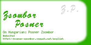 zsombor posner business card